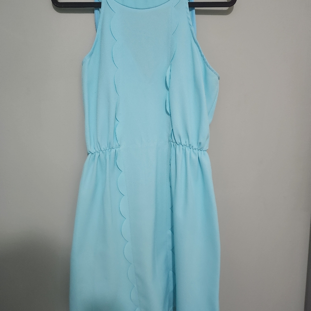 Aina Be Women’s Sleeveless Dress, Size Large. Light Blue. New with Tags